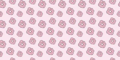 roze scrunchy naadloos meisjesachtig haar- stropdas achtergrond patroon vector
