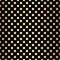 zwart en goud polka punt patroon achtergrond, goud behang. vector
