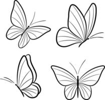 transparant achtergrond vlinder illustratie vector