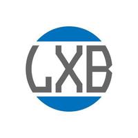 lxb brief logo ontwerp Aan wit achtergrond. lxb creatief initialen cirkel logo concept. lxb brief ontwerp. vector