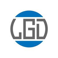 lgd brief logo ontwerp Aan wit achtergrond. lgd creatief initialen cirkel logo concept. lgd brief ontwerp. vector