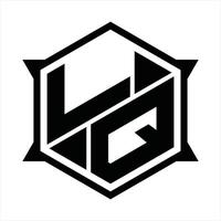lq logo monogram ontwerp sjabloon vector