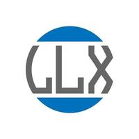 llx brief logo ontwerp Aan wit achtergrond. llx creatief initialen cirkel logo concept. llx brief ontwerp. vector
