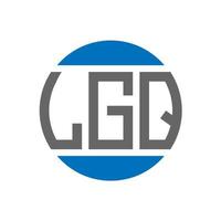 lgq brief logo ontwerp Aan wit achtergrond. lgq creatief initialen cirkel logo concept. lgq brief ontwerp. vector