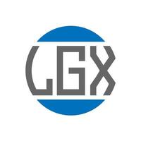 lgx brief logo ontwerp Aan wit achtergrond. lgx creatief initialen cirkel logo concept. lgx brief ontwerp. vector