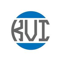 kvi brief logo ontwerp Aan wit achtergrond. kvi creatief initialen cirkel logo concept. kvi brief ontwerp. vector