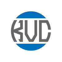 kvc brief logo ontwerp Aan wit achtergrond. kvc creatief initialen cirkel logo concept. kvc brief ontwerp. vector