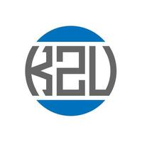 kzu brief logo ontwerp Aan wit achtergrond. kzu creatief initialen cirkel logo concept. kzu brief ontwerp. vector