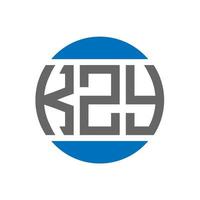 kzy brief logo ontwerp Aan wit achtergrond. kzy creatief initialen cirkel logo concept. kzy brief ontwerp. vector