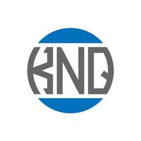 knq brief logo ontwerp Aan wit achtergrond. knq creatief initialen cirkel logo concept. knq brief ontwerp. vector