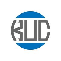 kuc brief logo ontwerp Aan wit achtergrond. kuc creatief initialen cirkel logo concept. kuc brief ontwerp. vector