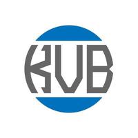 kvb brief logo ontwerp Aan wit achtergrond. kvb creatief initialen cirkel logo concept. kvb brief ontwerp. vector