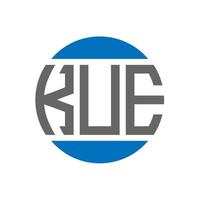 kue brief logo ontwerp Aan wit achtergrond. kue creatief initialen cirkel logo concept. kue brief ontwerp. vector