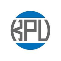 kpu brief logo ontwerp Aan wit achtergrond. kpu creatief initialen cirkel logo concept. kpu brief ontwerp. vector