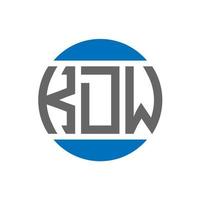 kdw brief logo ontwerp Aan wit achtergrond. kdw creatief initialen cirkel logo concept. kdw brief ontwerp. vector