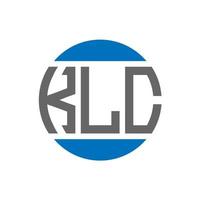 klc brief logo ontwerp Aan wit achtergrond. klc creatief initialen cirkel logo concept. klc brief ontwerp. vector