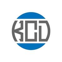 kcd brief logo ontwerp Aan wit achtergrond. kcd creatief initialen cirkel logo concept. kcd brief ontwerp. vector