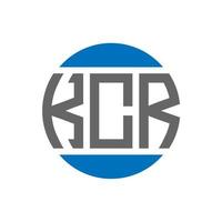 kcr brief logo ontwerp Aan wit achtergrond. kcr creatief initialen cirkel logo concept. kcr brief ontwerp. vector