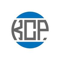 kcp brief logo ontwerp Aan wit achtergrond. kcp creatief initialen cirkel logo concept. kcp brief ontwerp. vector