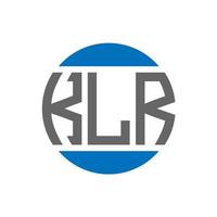 klr brief logo ontwerp Aan wit achtergrond. klr creatief initialen cirkel logo concept. klr brief ontwerp. vector