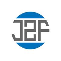 jzf brief logo ontwerp Aan wit achtergrond. jzf creatief initialen cirkel logo concept. jzf brief ontwerp. vector