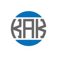 kaka brief logo ontwerp Aan wit achtergrond. kaka creatief initialen cirkel logo concept. kaka brief ontwerp. vector
