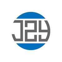 jzy brief logo ontwerp Aan wit achtergrond. jzy creatief initialen cirkel logo concept. jzy brief ontwerp. vector