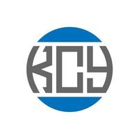 kcy brief logo ontwerp Aan wit achtergrond. kcy creatief initialen cirkel logo concept. kcy brief ontwerp. vector