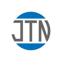 jtn brief logo ontwerp Aan wit achtergrond. jtn creatief initialen cirkel logo concept. jtn brief ontwerp. vector