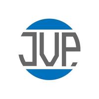 jvp brief logo ontwerp Aan wit achtergrond. jvp creatief initialen cirkel logo concept. jvp brief ontwerp. vector