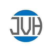 jvh brief logo ontwerp Aan wit achtergrond. jvh creatief initialen cirkel logo concept. jvh brief ontwerp. vector