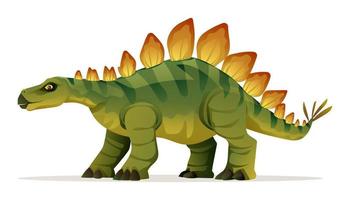 stegosaurus dinosaurus vector illustratie geïsoleerd Aan wit achtergrond