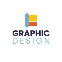 kleurrijk grafisch ontwerp logo vector