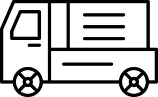 vrachtwagen lijn icoon vector