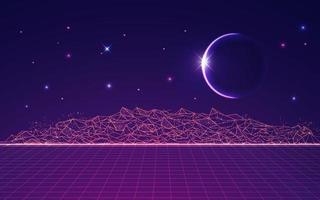 futuristische Purper planeet vector