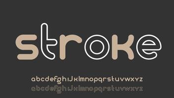 minimaal stoutmoedig schets klein alfabet brief logo ontwerp vector