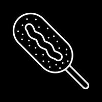 Corn dog vector icoon