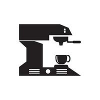 koffie maker icoon vector illustratie logo