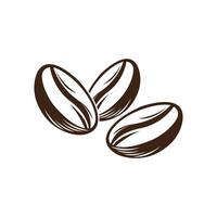 koffie bonen icoon logo vector ontwerp