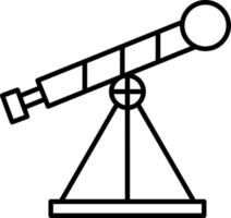 telescoop lijn icoon vector