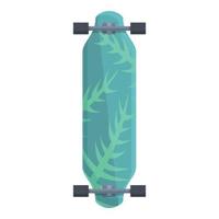 tropisch longboard icoon tekenfilm vector. stad levensstijl vector