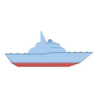 leger boot icoon tekenfilm vector. marine schip vector