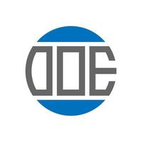 oee brief logo ontwerp Aan wit achtergrond. oee creatief initialen cirkel logo concept. oee brief ontwerp. vector