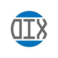 oix brief logo ontwerp Aan wit achtergrond. oix creatief initialen cirkel logo concept. oix brief ontwerp. vector