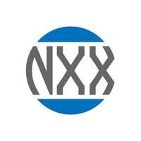 nxx brief logo ontwerp Aan wit achtergrond. nxx creatief initialen cirkel logo concept. nxx brief ontwerp. vector