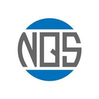 nqs brief logo ontwerp Aan wit achtergrond. nqs creatief initialen cirkel logo concept. nqs brief ontwerp. vector