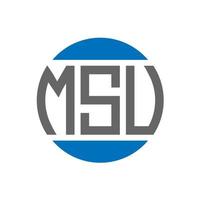 msv brief logo ontwerp Aan wit achtergrond. msv creatief initialen cirkel logo concept. msv brief ontwerp. vector