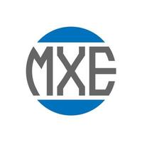 mxe brief logo ontwerp Aan wit achtergrond. mxe creatief initialen cirkel logo concept. mxe brief ontwerp. vector