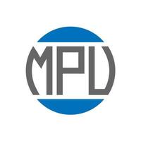 mpv brief logo ontwerp Aan wit achtergrond. mpv creatief initialen cirkel logo concept. mpv brief ontwerp. vector