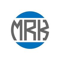 mrk brief logo ontwerp Aan wit achtergrond. mrk creatief initialen cirkel logo concept. mrk brief ontwerp. vector